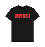 Black Printed T-shirt Front