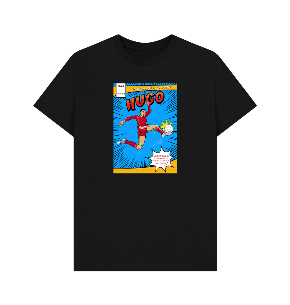 Black Printed T-shirt Front