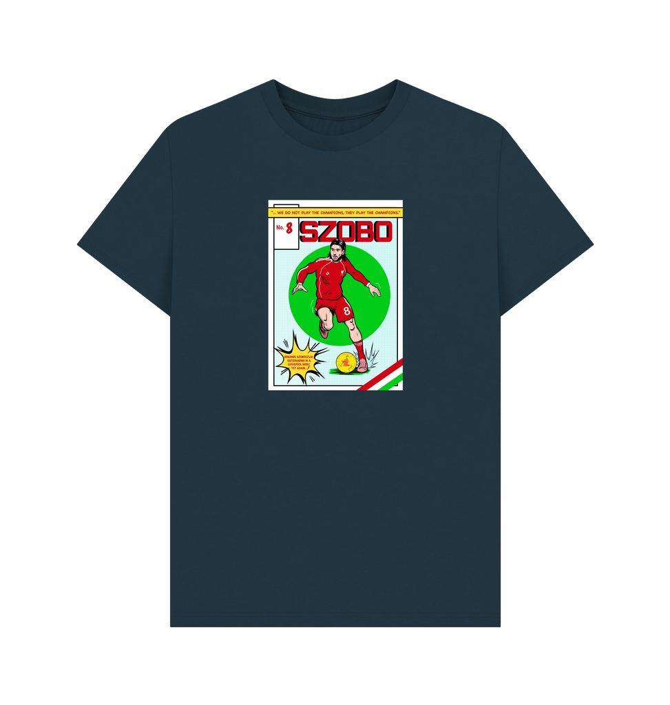 Denim Blue Printed T-shirt Front