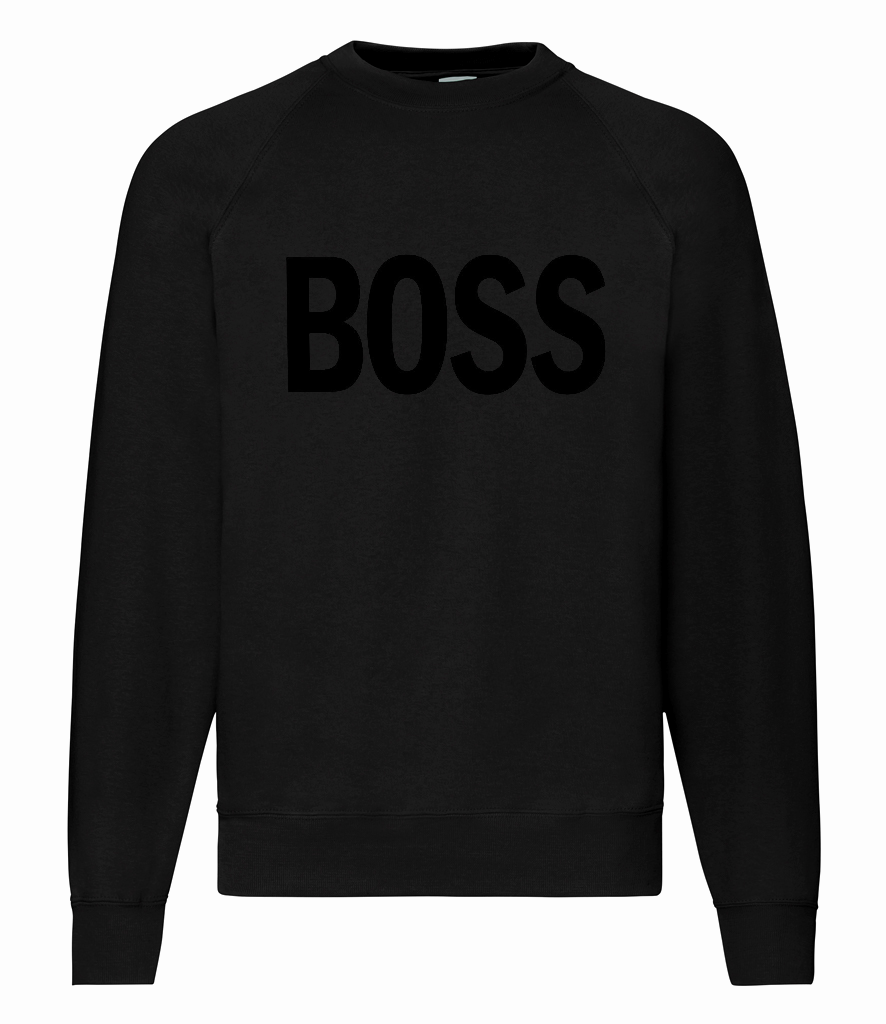 BOSS - Text - Sweatshirt - Black / Black [SAMPLE]