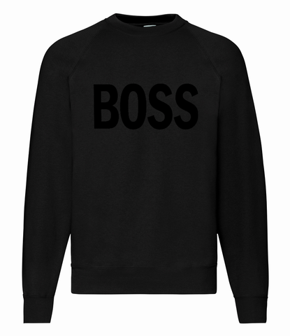 BOSS - Text - Sweatshirt - Black / Black [SAMPLE]
