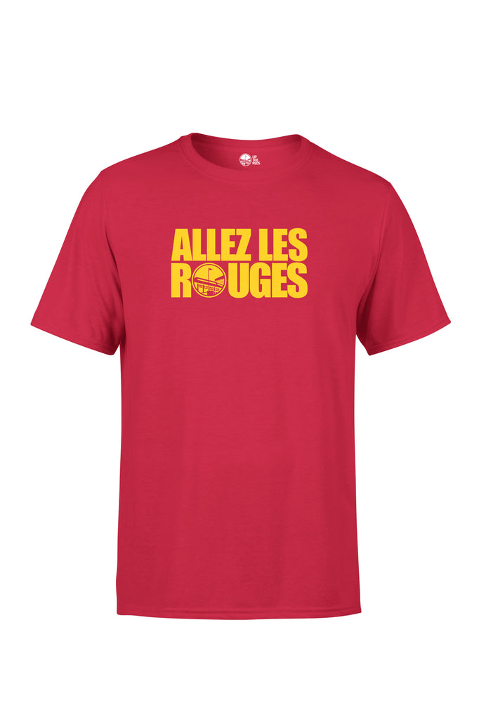 Allez Les Rouges Rugby Posters UTR - Allez Les Rouges (Yellow) – Up The Reds