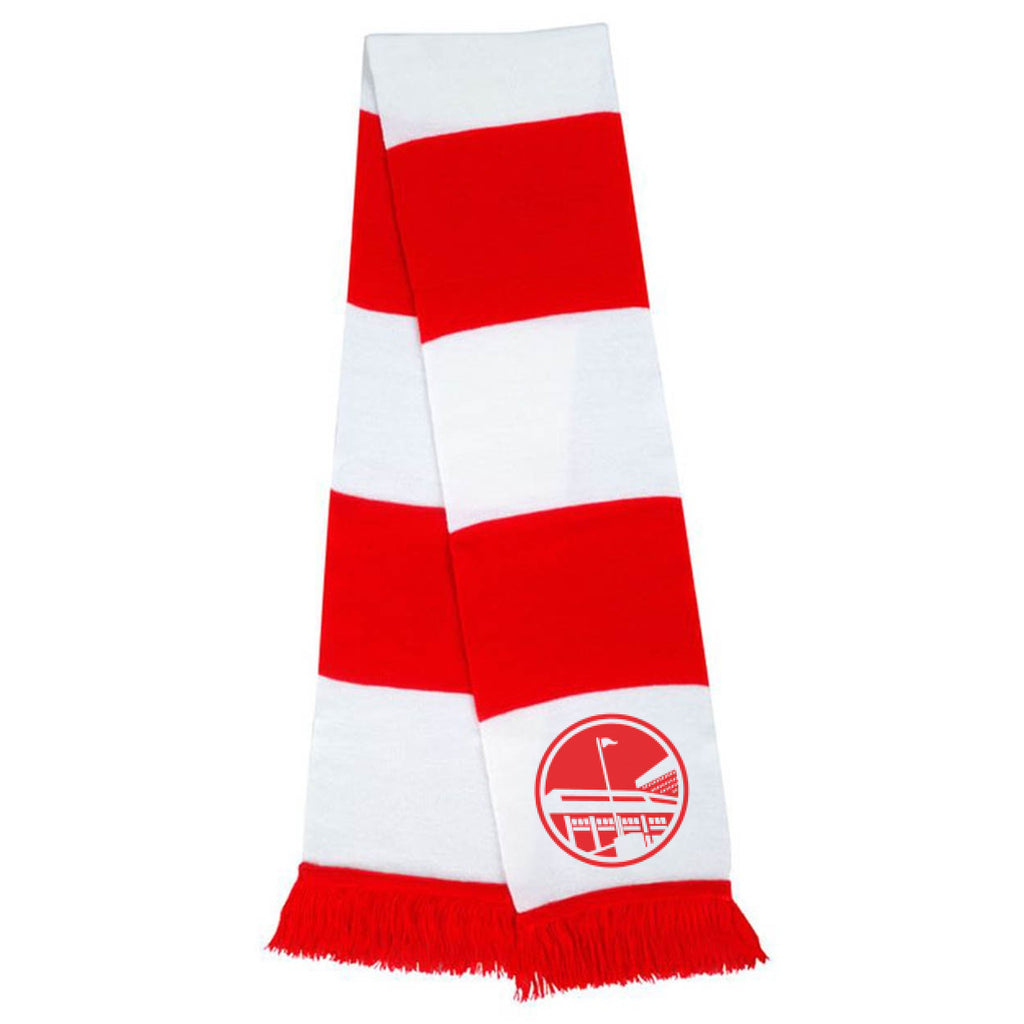 UTR Red & White Bar Scarf